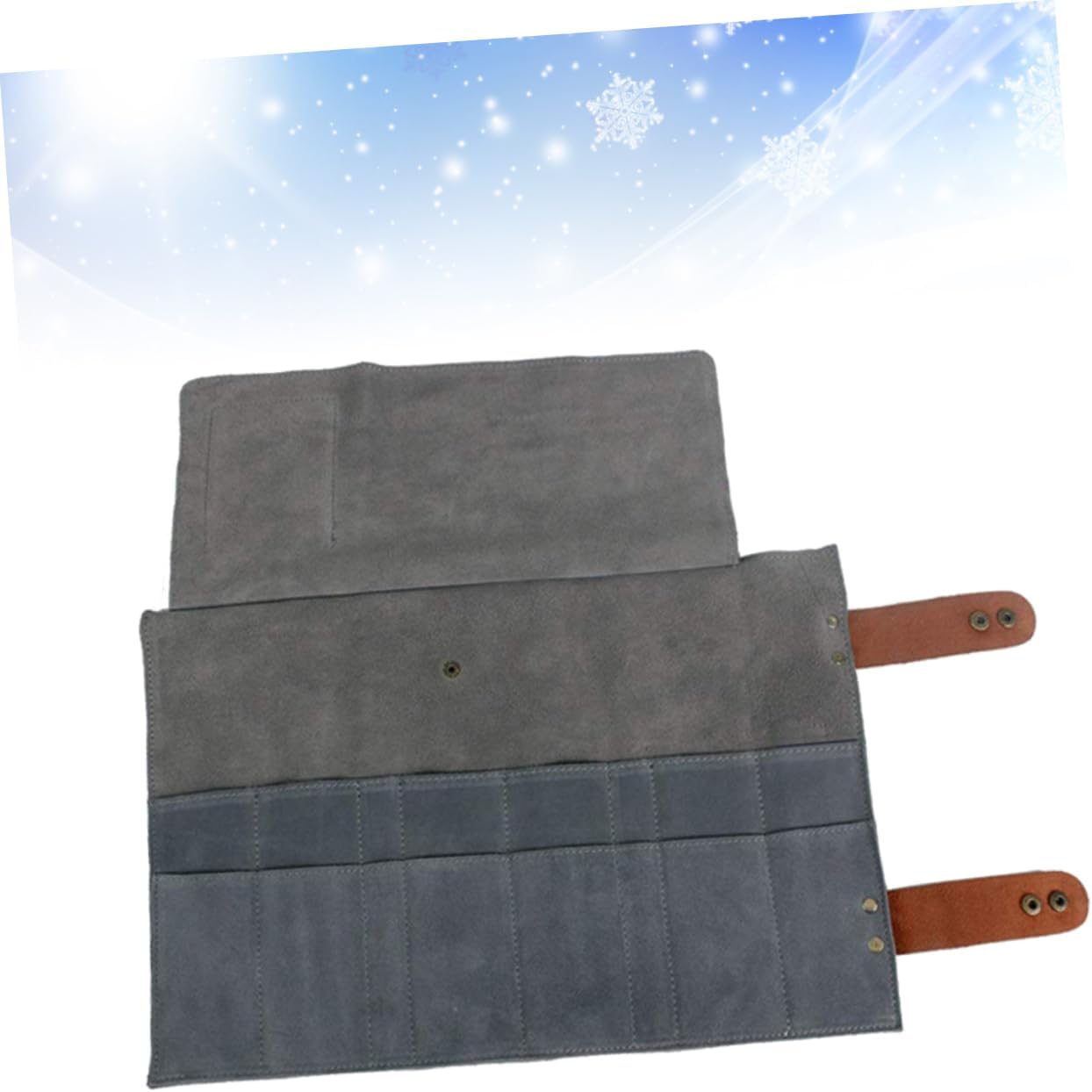 Haircut Scissors Barber Bag 12 Slots Styling Tools Bag Traveling Scissor Pouch for Professionals