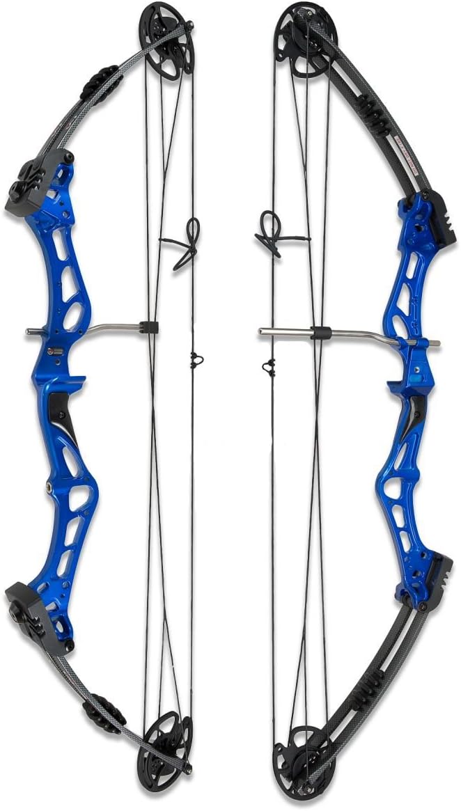 Core Archery ZEAL Compound Bow 38" Axle to Axle 30-45lbs Draw Weight Right Hand Blue