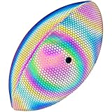 Kronabelle American Light Up Football, Glow in The Dark & Reflective, Size 9 Standard for Adults, Training, Outdoor Sports Ball Games