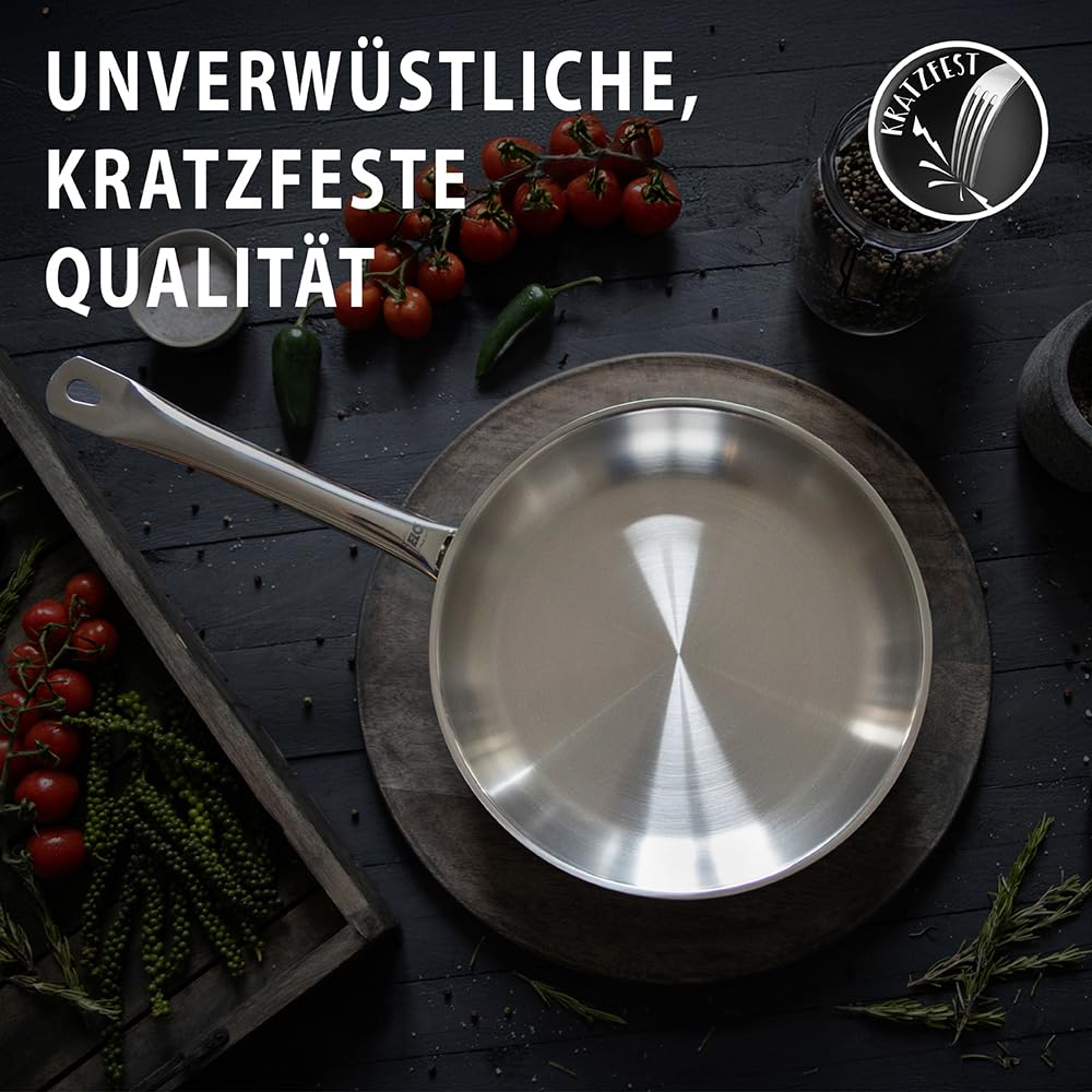 ELO Bratpfanne Profi Therm 28 cm Gastro, Edelstahl - Induktion