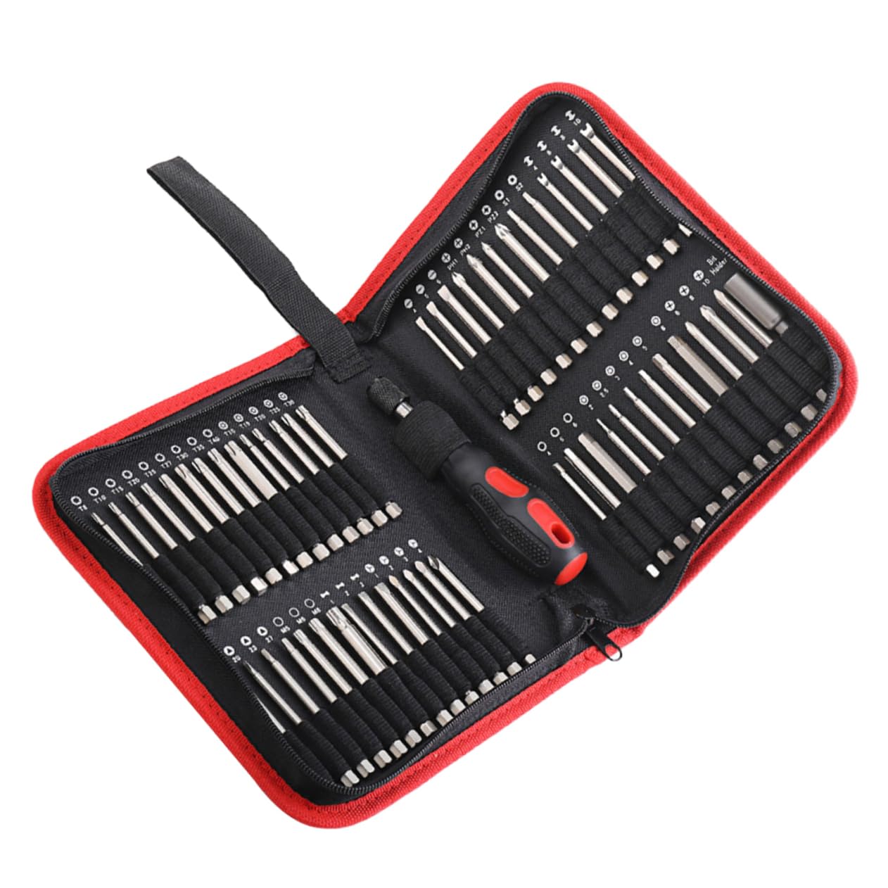 NUOBESTY Juego de 55 Brocas Hexagonales y Triangulares de Metal, Resistente al Desgaste, para Destornillador Eléctrico y Taladro Recargable, Uso Doméstico y Electrónica