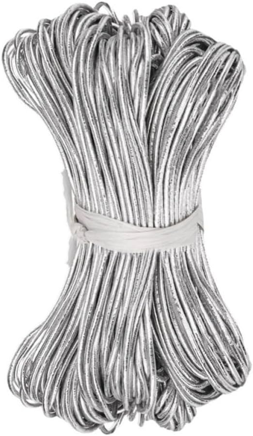 M Silver Elastic Cord for DIY Beading Jewelry Making Material