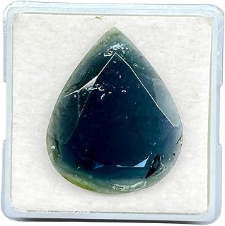 8.30 Ct Natural Green Blue Tourmaline 21x17mm Flat Cut Untreated Loose Gemstone