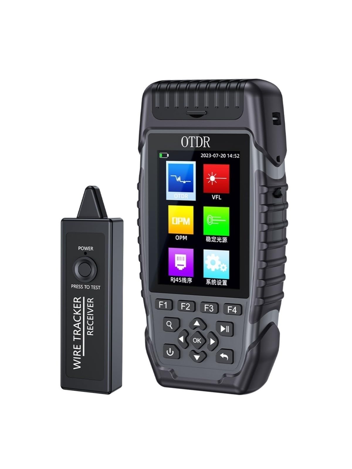 Tester per fibra ottica, Tester per cavi in ​​fibra ottica touch screen con riflettometro ottico multifunzionale nel dominio del tempo OTDR