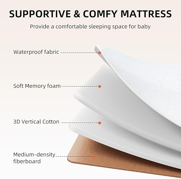 ANGELBLISS 3-in-1 Baby Bassinet 5