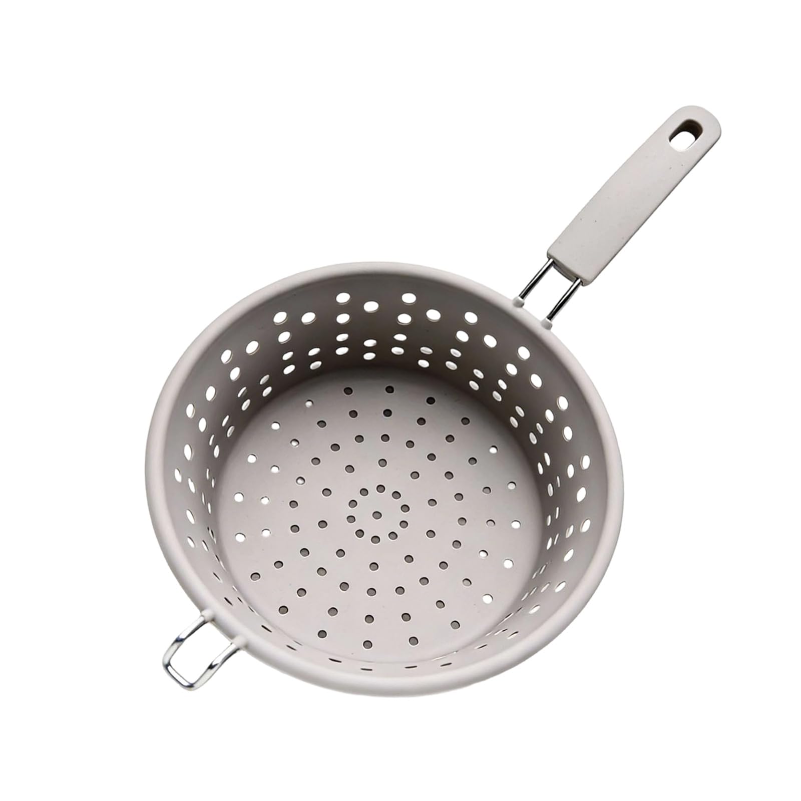 Ekoama Silicone Nonslip Strainer With Nonrust Steel Meshes Easy Soup Strainer For Kitchens Cooking And Soup Filtering
