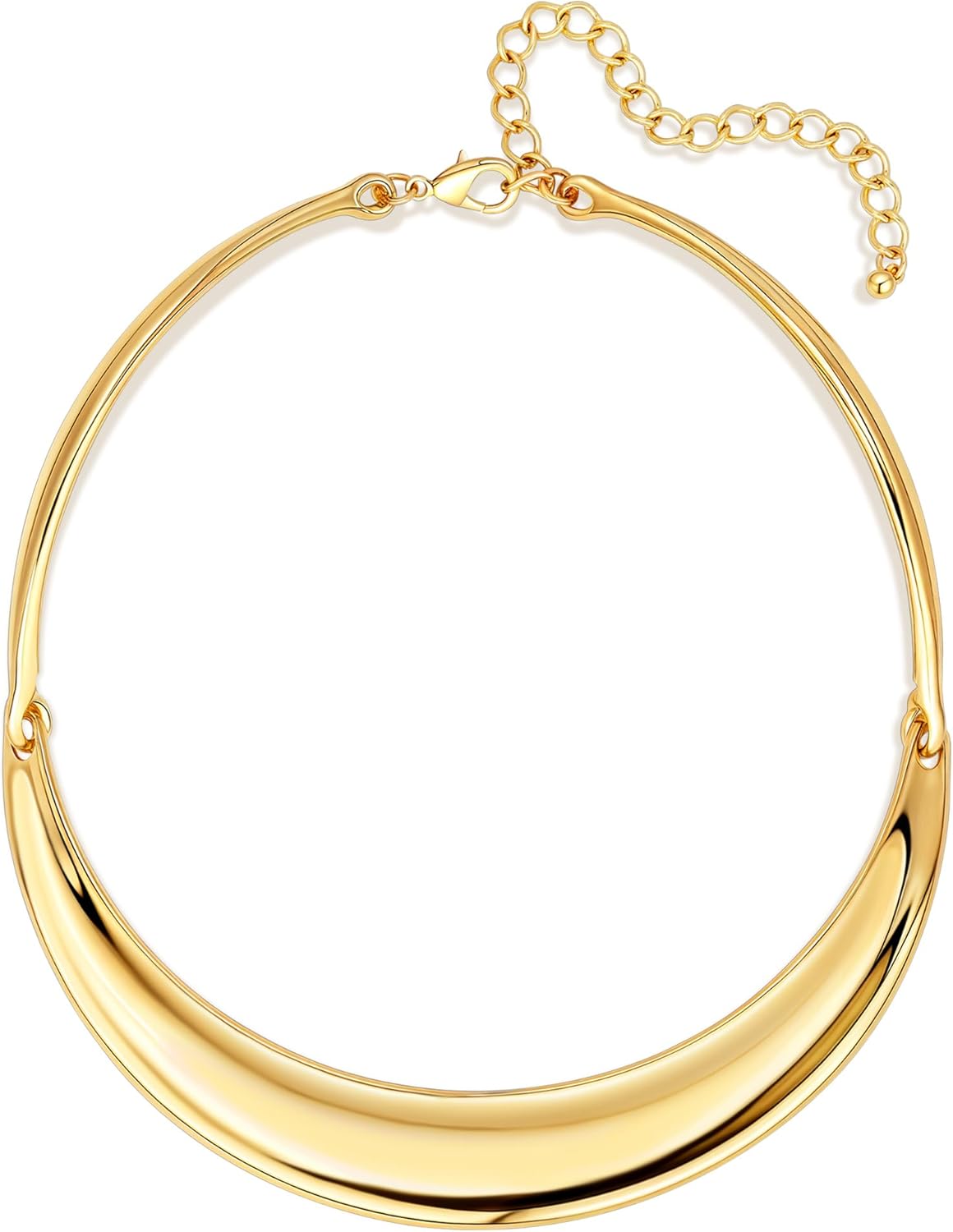 Necklaces for Women Chunky Chain Gold Choker Collar Necklace for Women Trendy Adjustable Gold Choker Statement Jewelry Fashion Jewelry Gifts for Women Casual, Classic Prom, Party