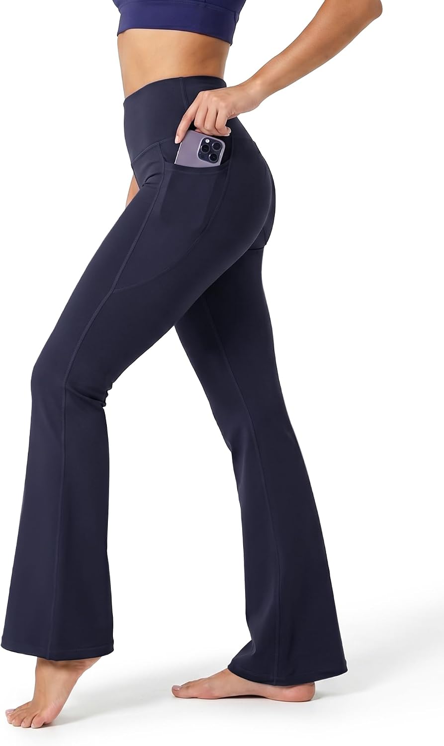 Stelle 31" Inseam Yoga Pants with Pockets for Women High Waisted Flare Leggings Pilates Daily Yoga Pants
