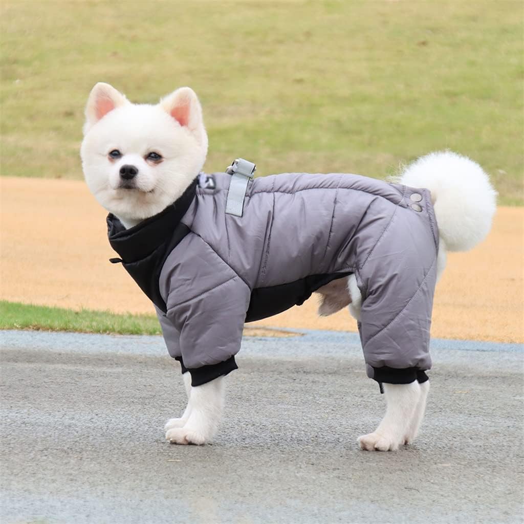 Dog Coat Jacket with Harness Pet Puppy Dog Clothes Chihuahua French Bulldog Clothing for Small Large Dogs (A XXL Code)