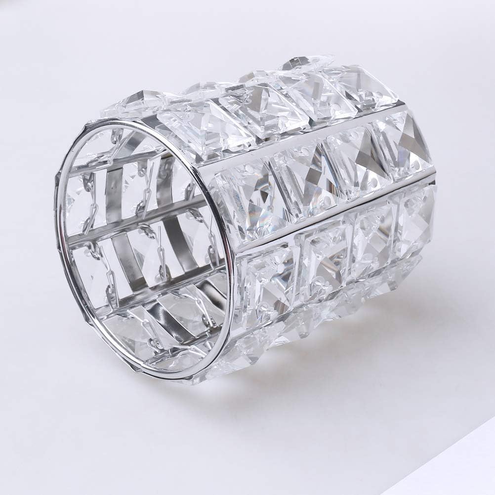 Barril de Cepillo de Cristal,Organizador de Maquillaje de Cristal,Porta Brochas de Maquillaje Cepillos Cosméticos Almacenamiento Soporte Portacepillos de Maquillaje(Plata)