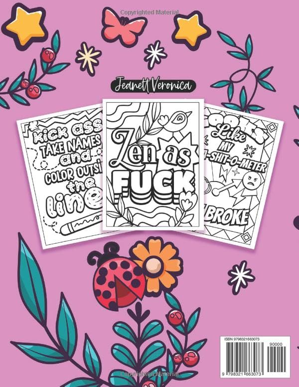 Swear Word Coloring Relaxation: Adult Coloring Book with Funny, Sarcastic & Motivational Quotes | Simple and Bold Designs (Swear Word Coloring Book Series) - Image 2