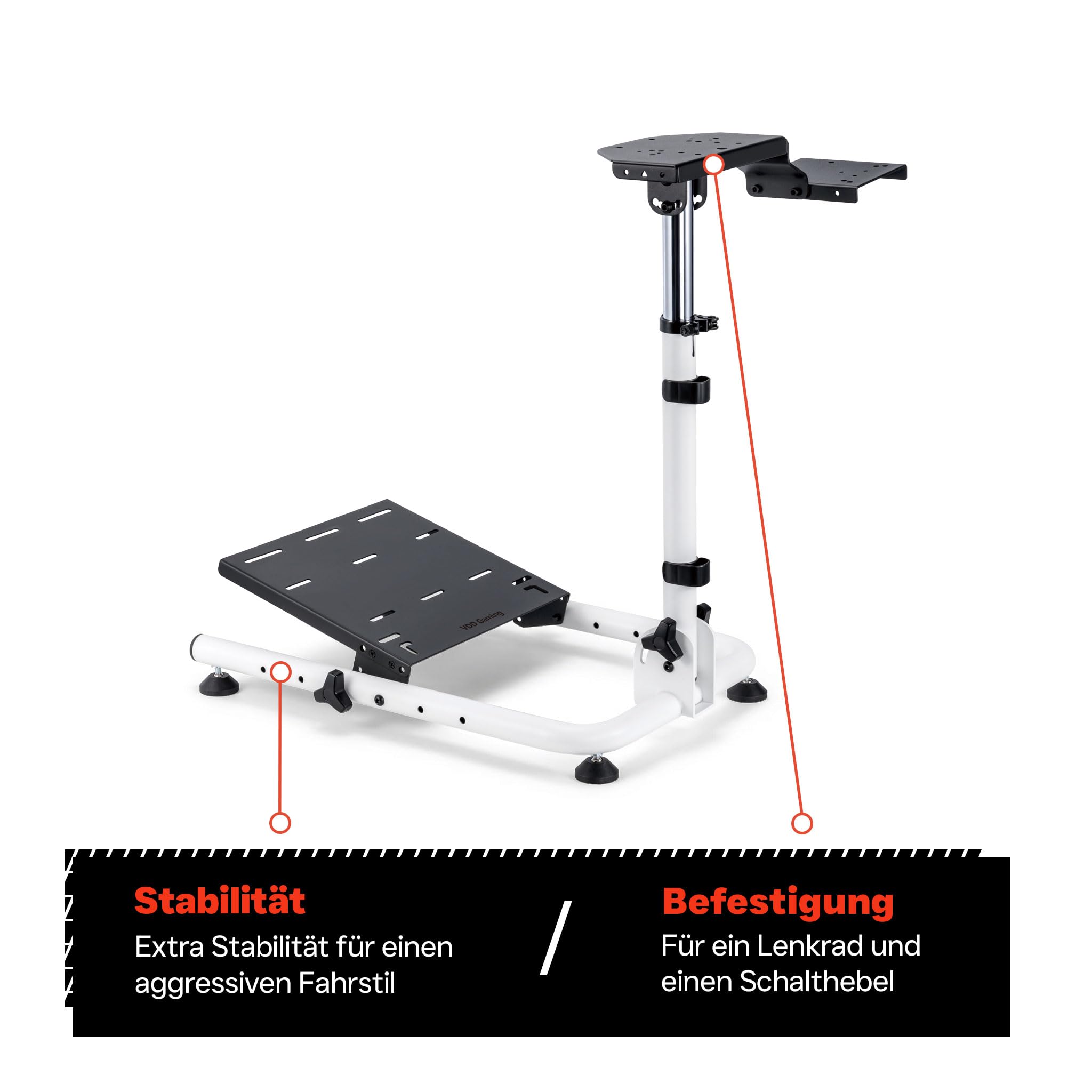 VDD Radständer - Rennsport Radständerhalter - Rennsport Cockpit - logitech - fanatec