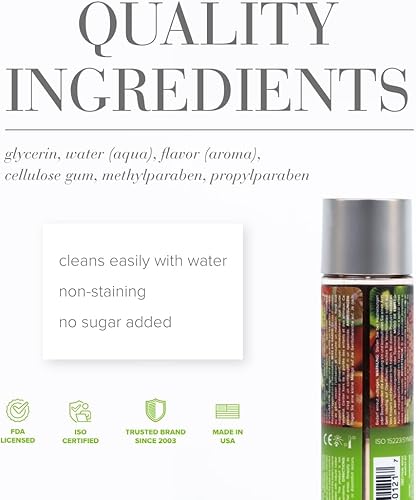 Miniatura 35 de JO H2O - Lubricante personal comestible a base de agua para sexo oral y parejas, sin azúcar, 2 onzas líquidas