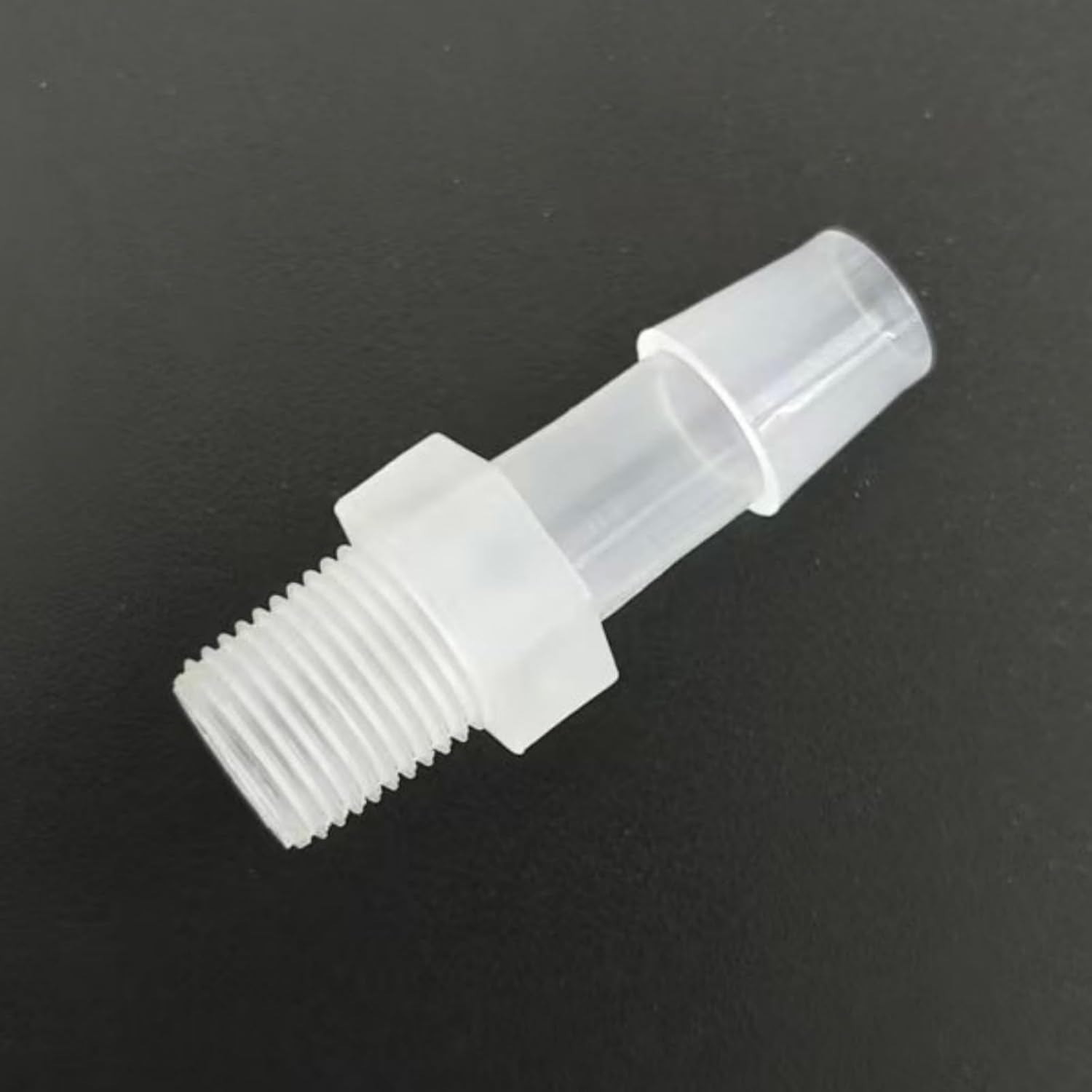 1/8R Male Threaded to Barbed Fittings Barbed Hose Connector Pagoda Pipe Adpaters for Aquariums Gardens Hydraulic Connections PP Plastic 100Pack (5/16''-7.9mm 1/8R)