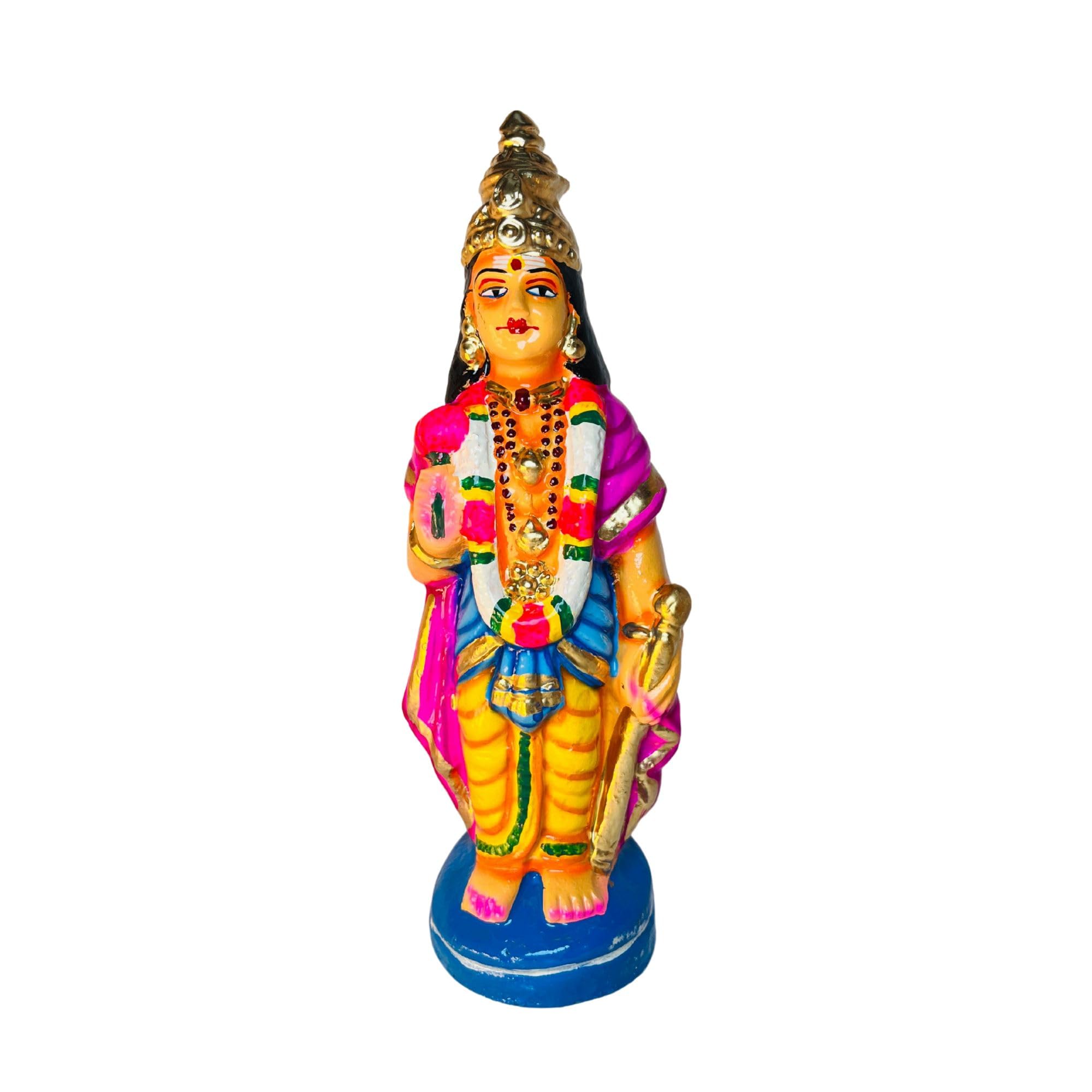 GP Decors Nalvar Saints Golu Doll Set – 10 Inch Clay Doll Appar, Sundarar, Manickavasagar & Sambandar Idols | Handcrafted Paper Mache Bommai for Navarathri Kolu Decor | Shaivite Saints Display Set - Image 5 thumbnail