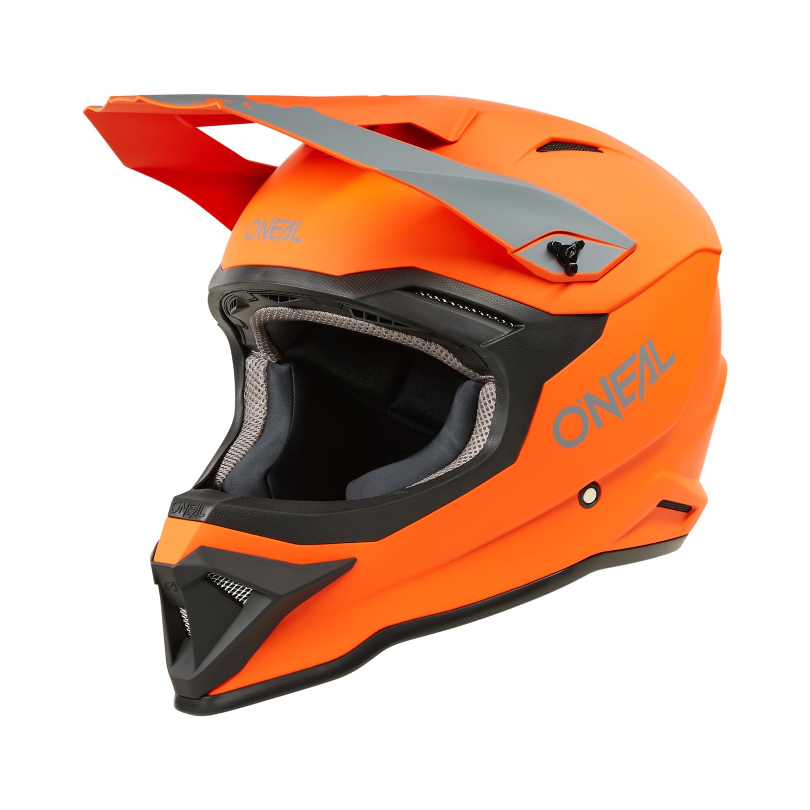 O'NEAL | Motocross-Helm | Kinder | MX Enduro | ABS-Schale, Lüftungsöffnungen für optimale Belüftung & Kühlung | 2SRS Helmet Villian Youth | Neon-Gelb | Größe S