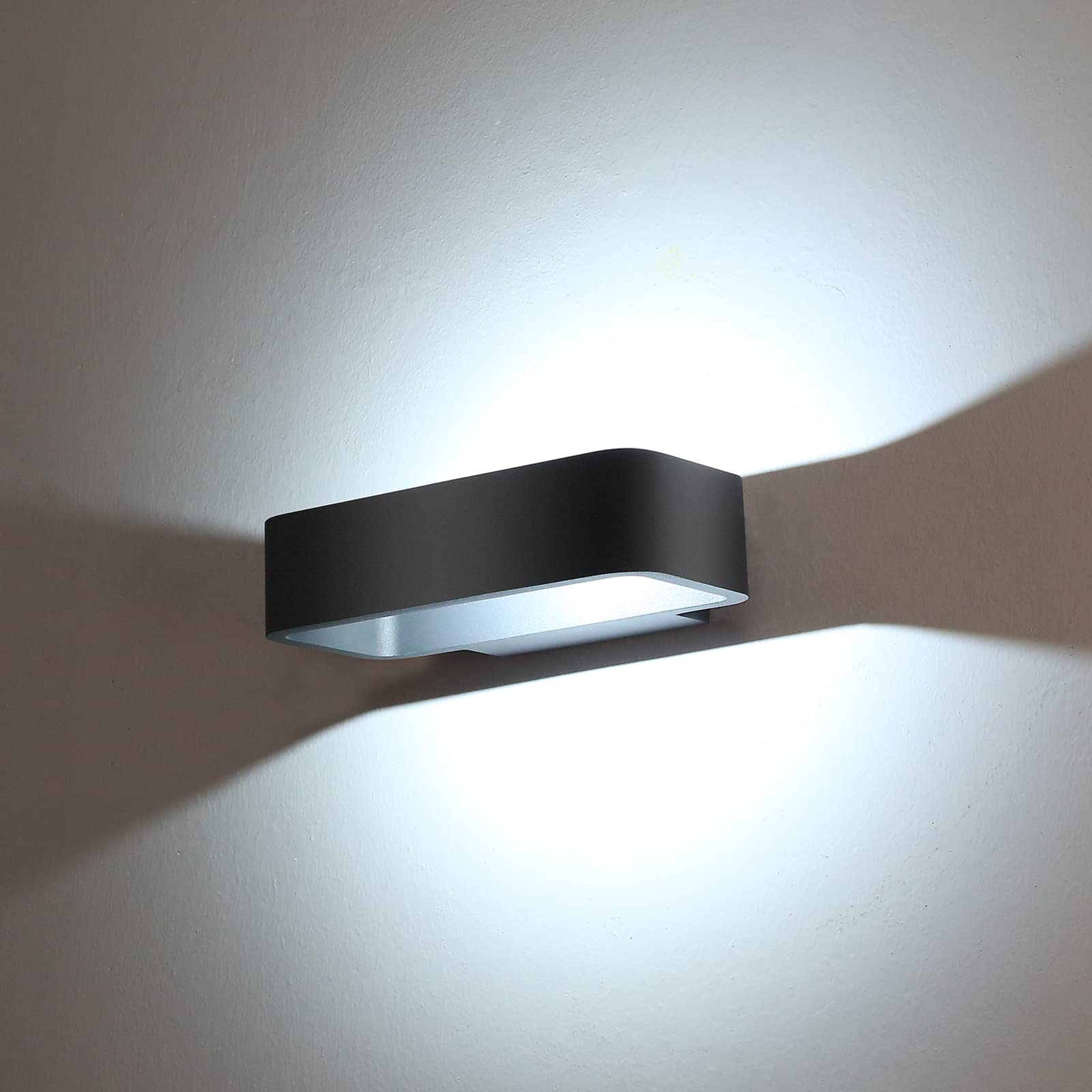 Sponsored Ad – LED Outside Wall Light, Aluminum Outdoor Wall Light, IP54 Waterproof Garden Decor Lamp House Number Light for Porch, Balcony, Patio, Garage, 800LM 6400K Cold White, Anthracite Gray