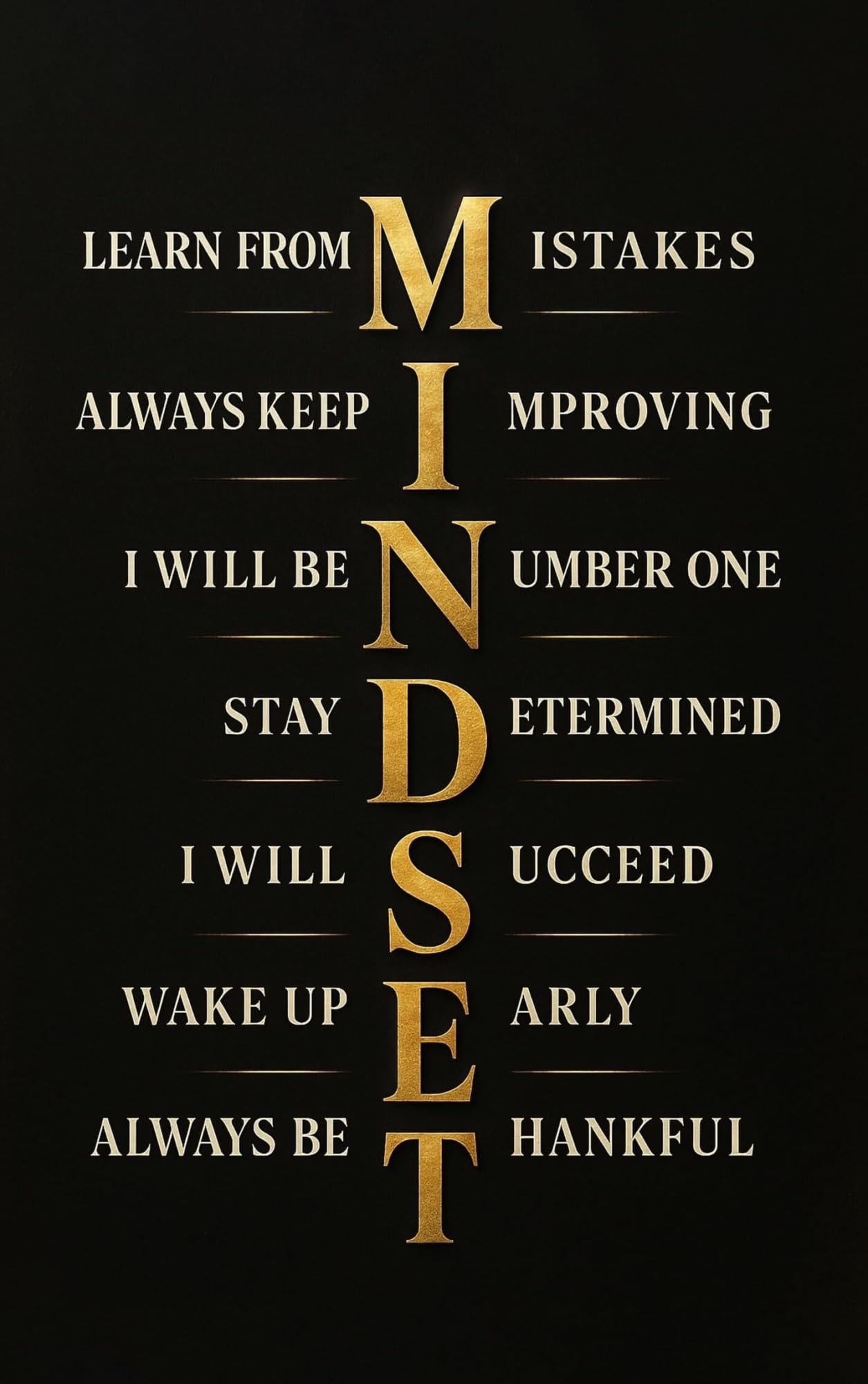 TAMDDBPJD Determined to Succeed, Growth Mindset Inspirational Wall-Art for Office, Gym & Classroom, Affirmation Decor with Motivational Quotes(Framed,16x24inch(40x60cm))