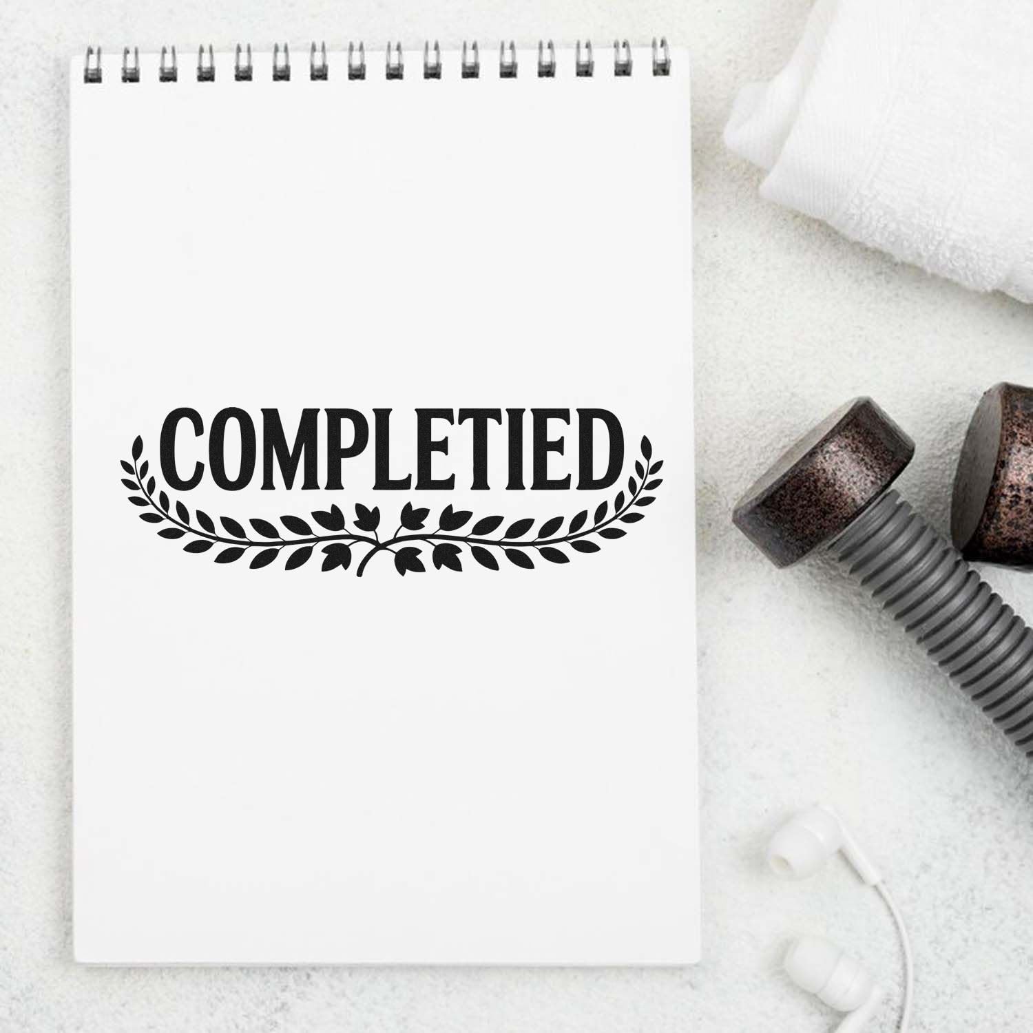 Mini Enchanted Custom Draft Mark, Wood Handle Stamp, Personalized Business Stamp for Small Owner, Etsy Shop Branding, Logo Proof, Packing Slip, Invoice, Handmade Order Tag: Large Psi Pre-inked 20073-Completied