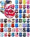 JaGely 50 Pcs 50 Pcs Summer Neck Gaiter Face Mask Bulk for Men UV Protection Multi Cooling Scarf Bandana Balaclava for Motorcycle (Charming Style)