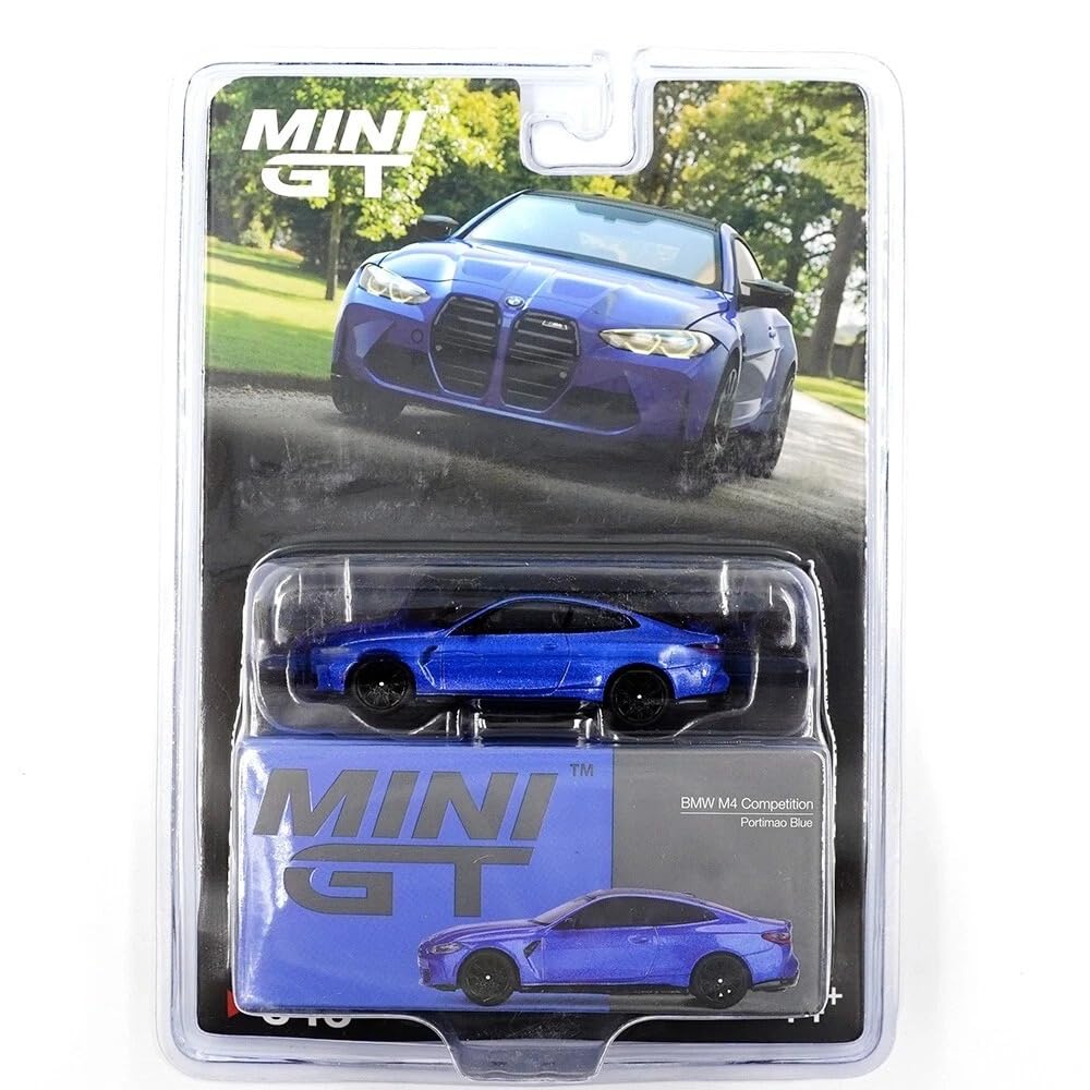 MINI GT BMW M4 コンペティション (G82) チェイスカー Amazon.com: Diecast Model Car Compatible with Mini GT 1:64
