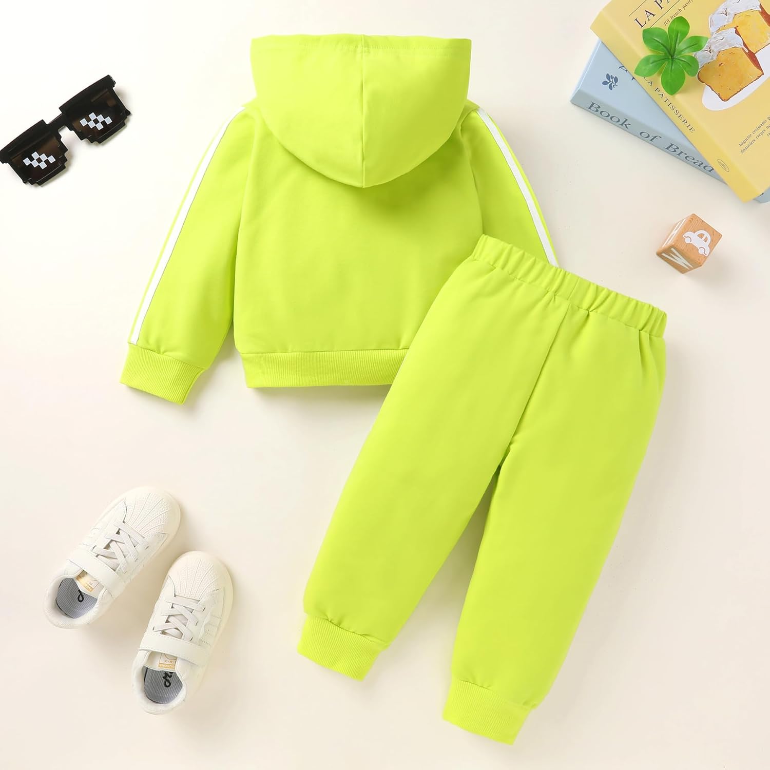 YOUNGER TREE Toddler Baby Clothes Girl Boy Fall Winter Outfits Long Sleeve Hoodie Top and Long Sweatpants Set Sweatsuit - Image 3