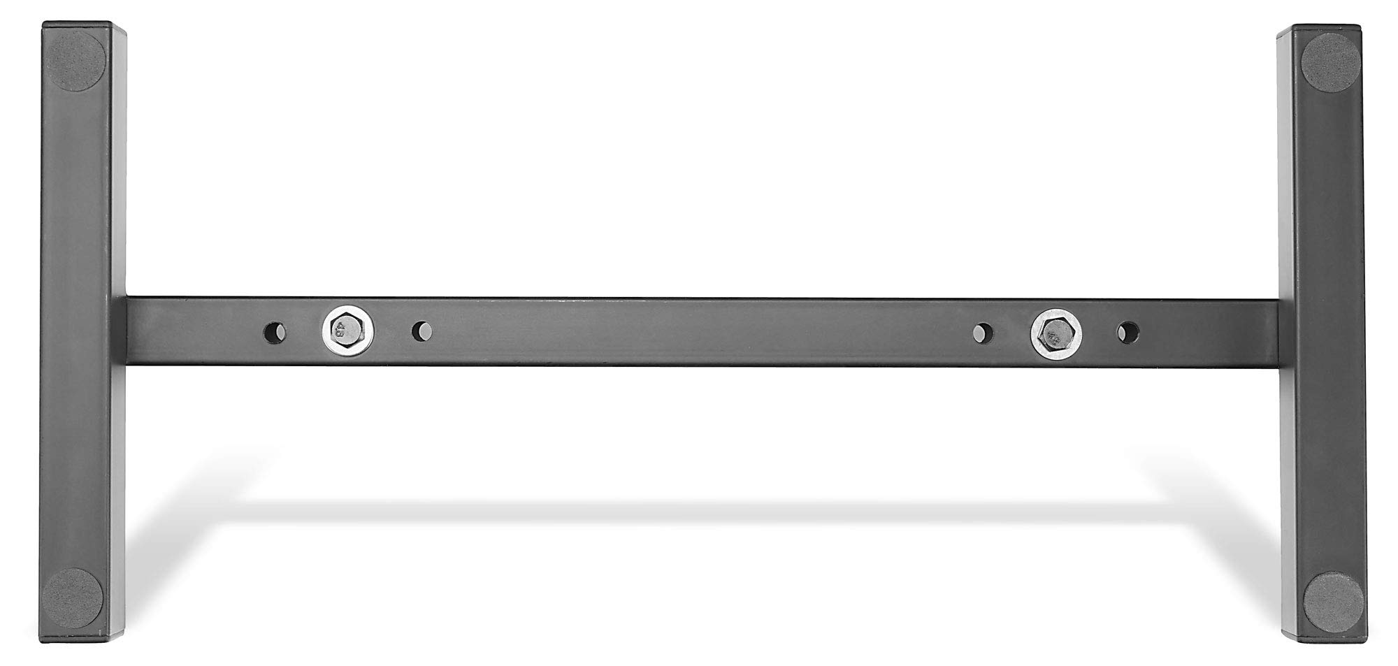 Set da 4 Showlite FLS-20 PAR Supporti da Terra (supporti 2 vie per posizionare due faretti, base 55,5 x 25,5 cm, altezza 6 cm, struttura robusta, impilabili) Nero