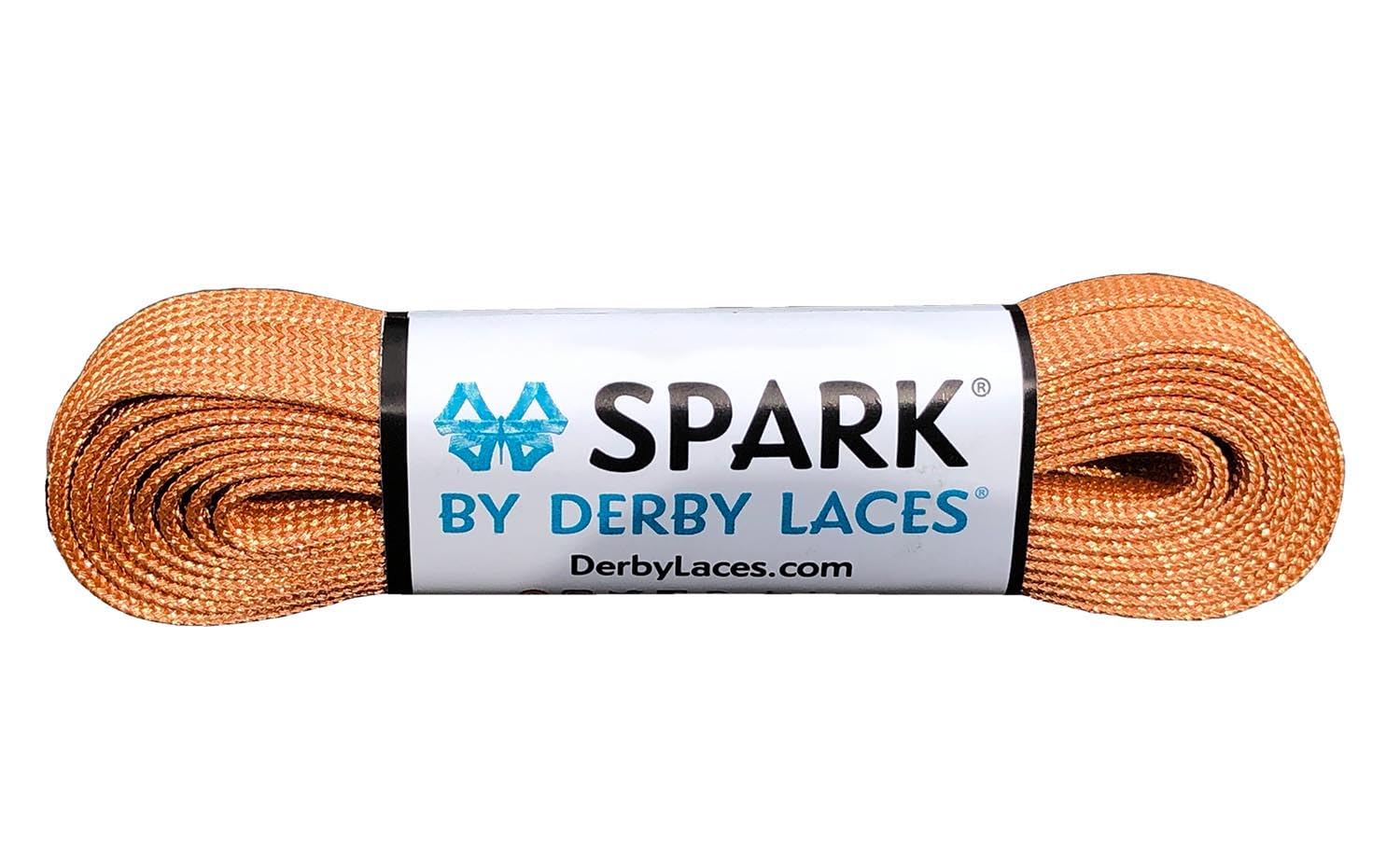 Light Copper Spark Shoelace for Shoes, Skates, Boots, Roller Derby, Hockey and Ice Skates (72 Inch / 183 cm)