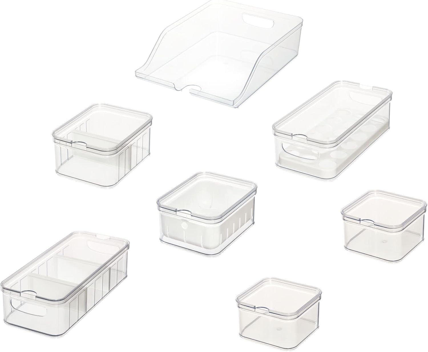 iDesign Plastic Refrigerator Organizer Bin Set The Spruce