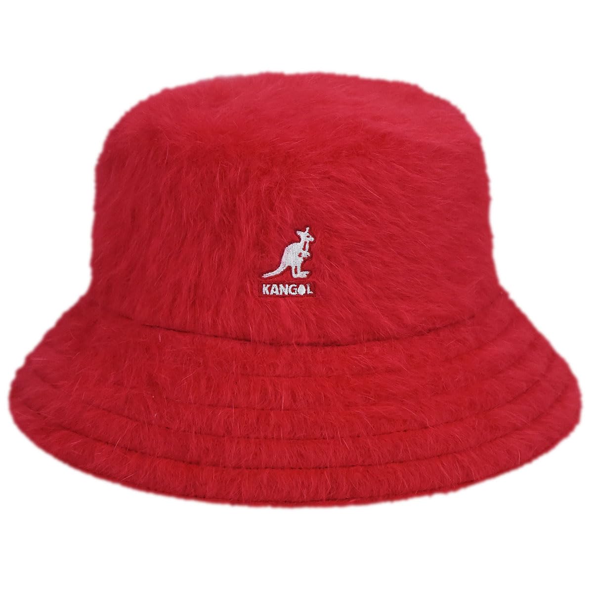 Kangol Men's Red Furgora Bucket Beret, 7 1/8