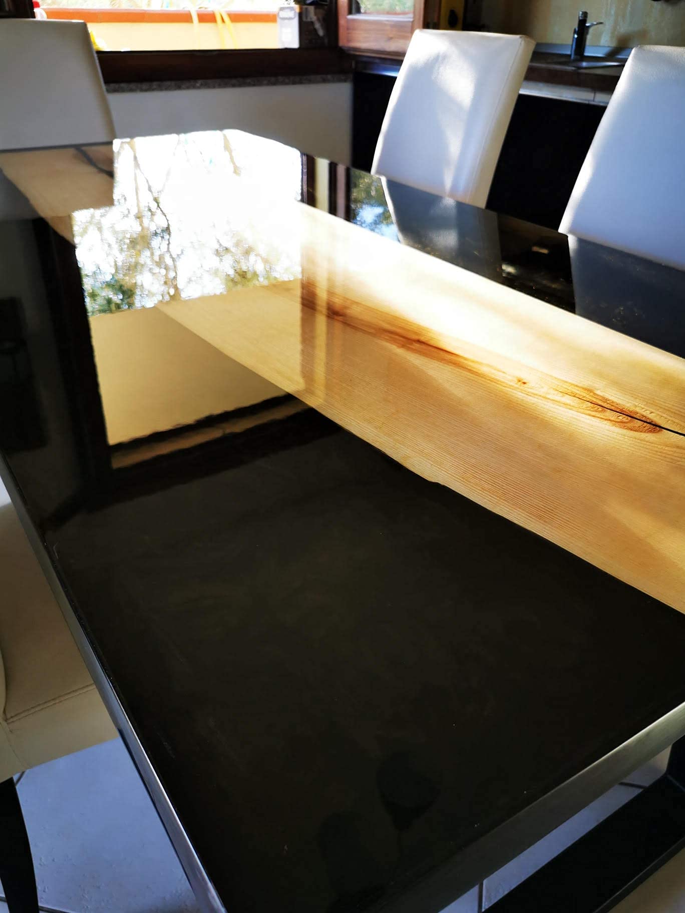 Resin Pro® EPOXYTABLE 10 Resina Epossidica per Colate fino a 10 cm, Ideale per Tavoli in Legno, Grandi Colate, Opere Artistiche senza Bolle - 100% Made in Italy (1,25 Kg)