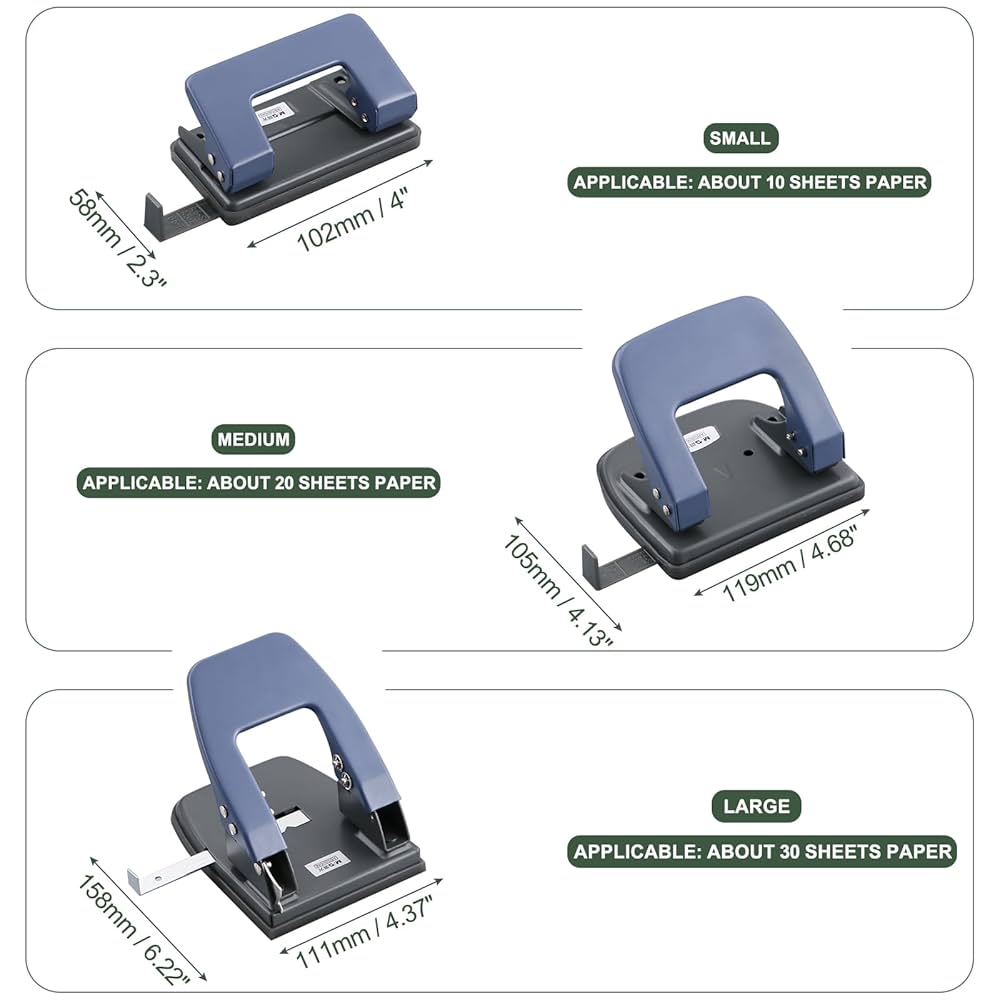 Amazon.com : M&G 2 Hole Punch, Hole Puncher Two Large Hole