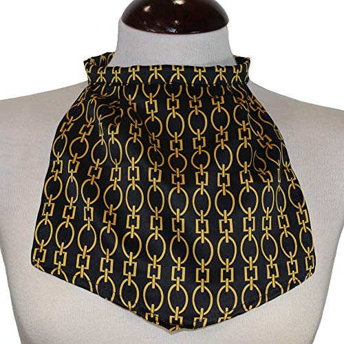 Pañuelo de Traqueotomia Negro motivo eslabones-Unidad Cover