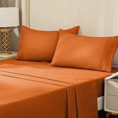 Miniatura 2 de REDKEY Juego de sábanas Queen con bolsillo profundo, 4 piezas de microfibra suave y fundas de almohada, resistente a las arrugas, tamaño Queen,