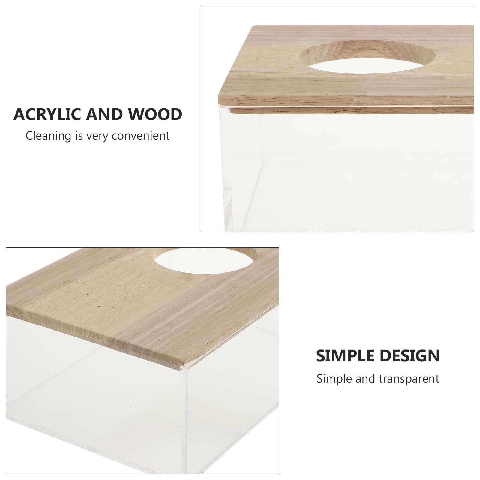POPETPOP Transparente Hamsterbadewanne aus Acryl Multifunktions Sandbad und Toilette für Kleintiere Praktische Sandbadewanne für Chinchillas und Rennmäuse
