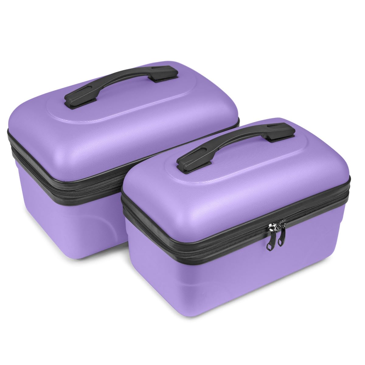 2er-Set Große starre Waschtisch-ABS-Schale - Kulturbeutel/Make-up-Etui 35 cm