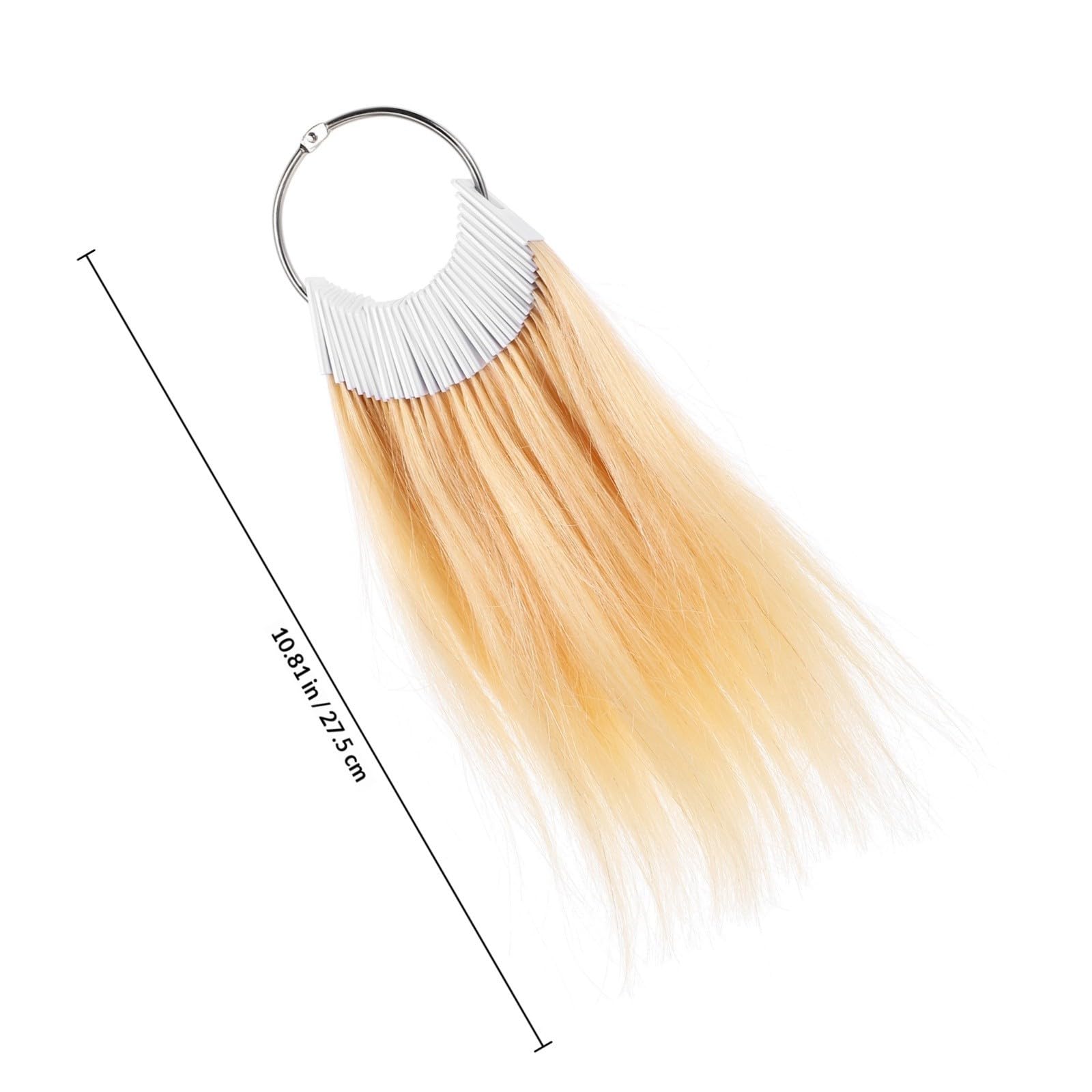 UKCOCO Nuancier de 30 Pièces en Cheveux Réels pour Test Capillaire, Échantillons de Coloration Naturels, Peau Sensible, pour Salon et Coiffeurs Professionnels