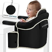 Vista 9 de Tinybow Silla alta de gancho para bebé, silla alta que se fija a la mesa, silla alta con clip a la mesa, silla alta portátil para viajes, silla alta