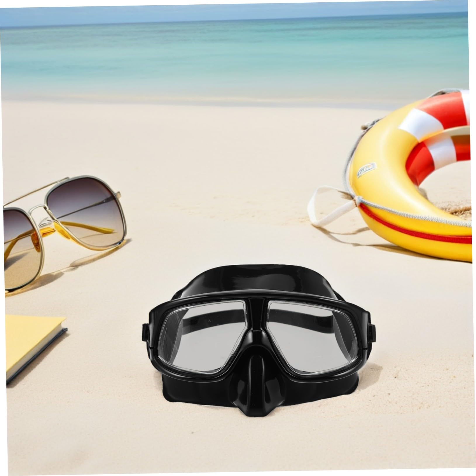 YARNOW Snorkel Mask Ajustable Visión para Buceo y Natación Máscara Ligera y Cómoda para Deportes Acuáticos Adultos