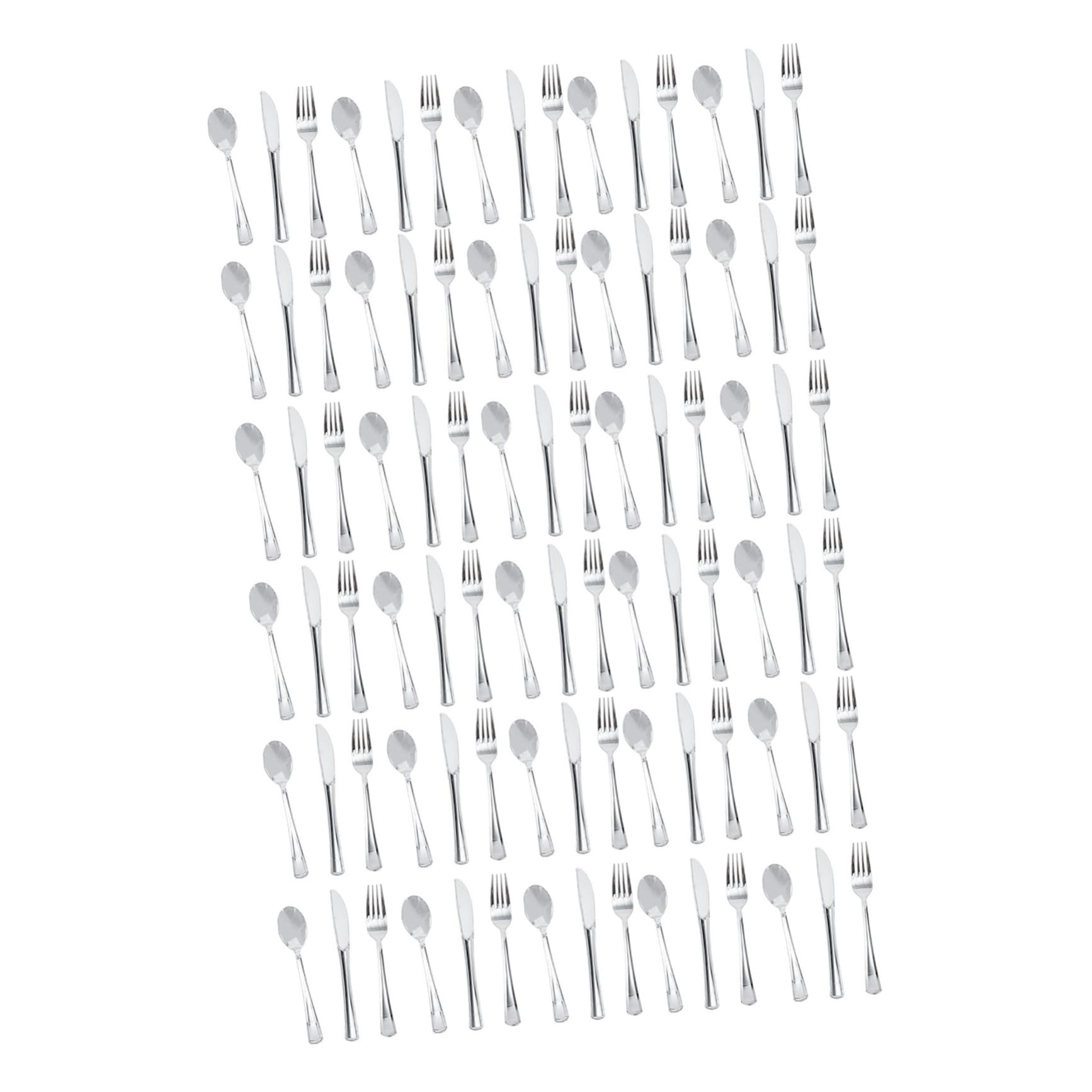 FOMIYES Plastic Tableware 10 Sets Silverware Set Smooth Mellow Safe for Use for Occasions