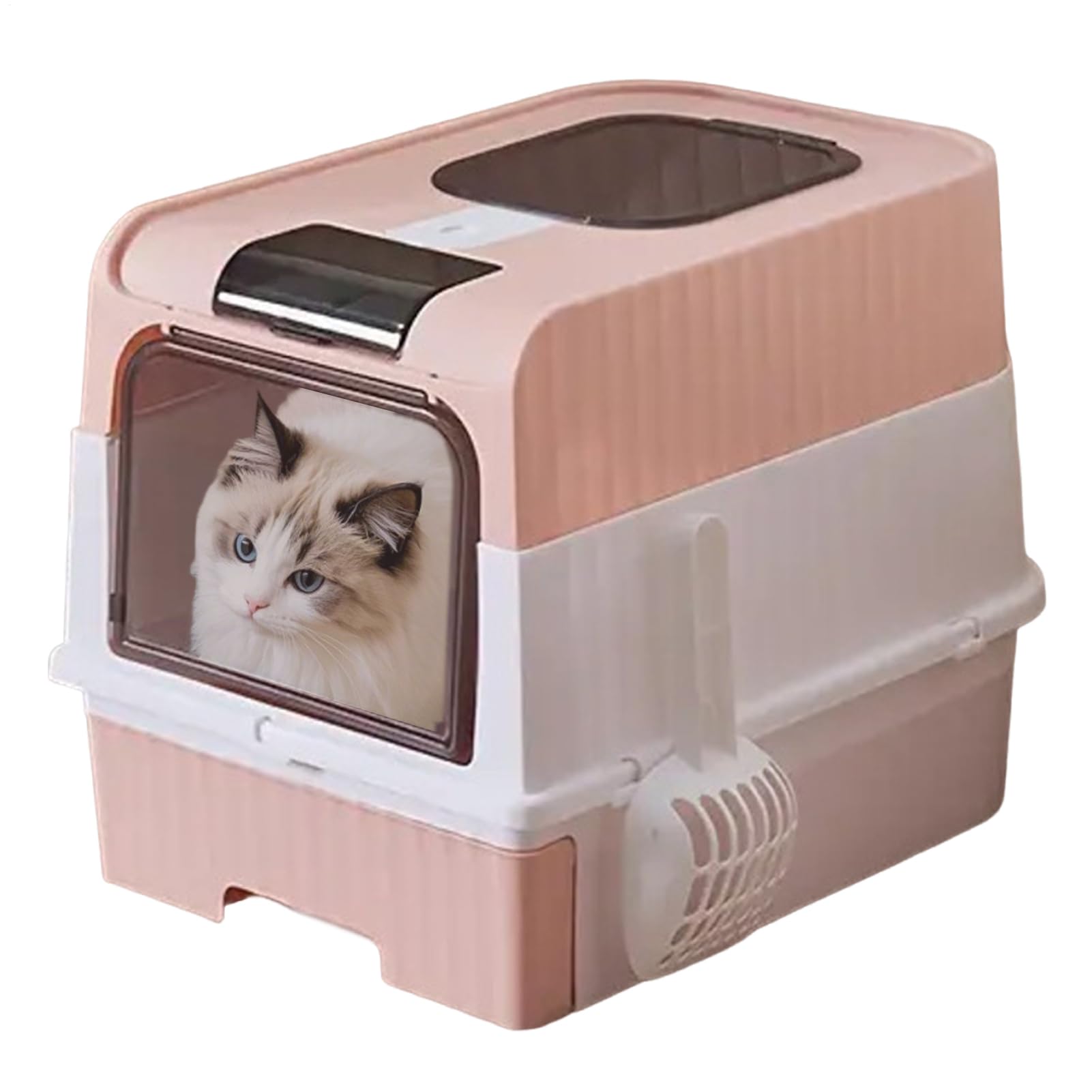 Litière couverte pour chats idéale en appartement pour éliminer les odeurs