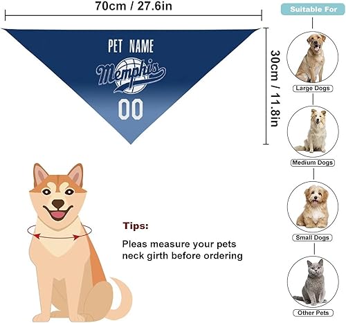 Miniatura 77 de Bandana personalizada para perro de baloncesto para perro, bufanda para mascotas, color del equipo con nombre y número de nombre, regalos