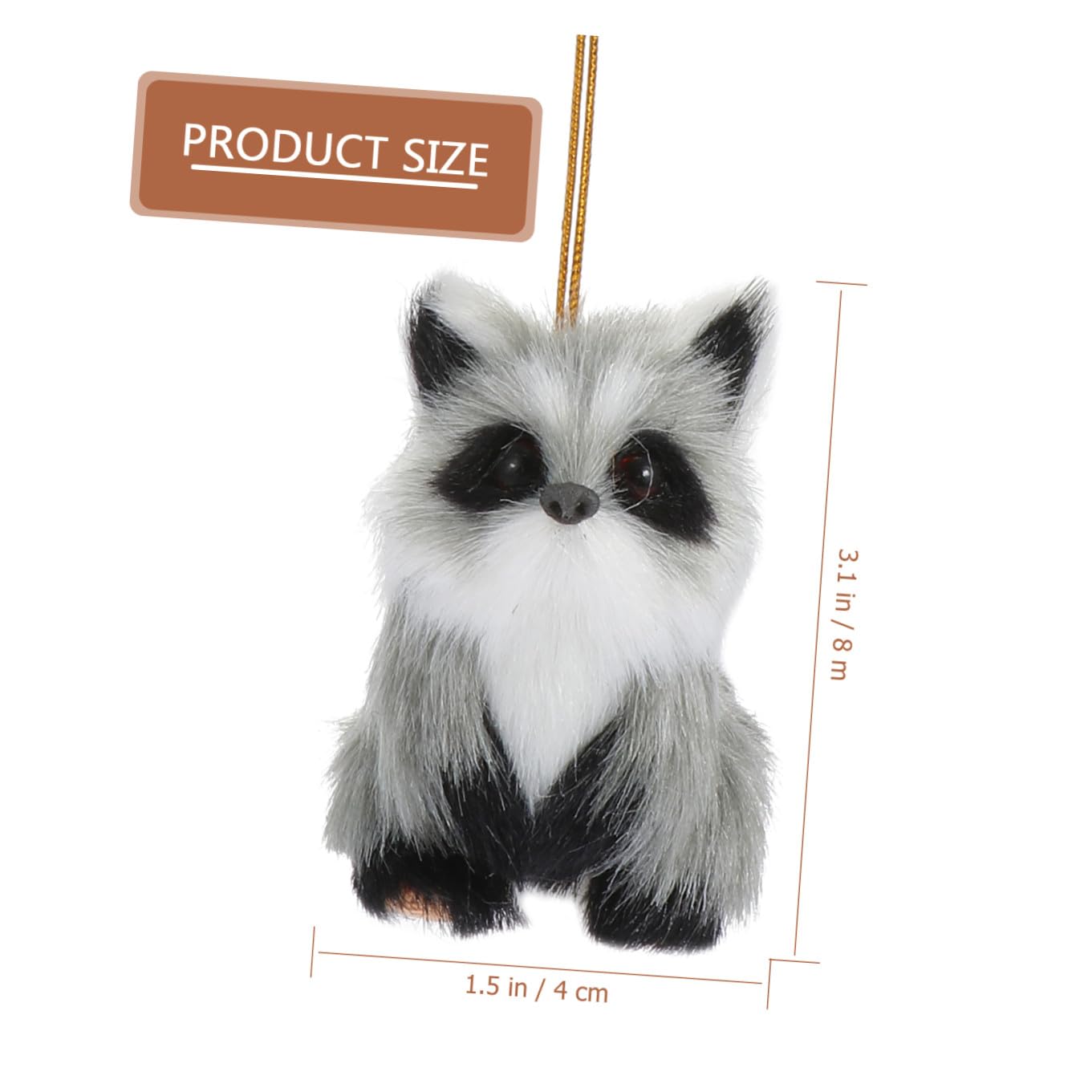 TOPBATHY 5 Piezas Decoración De Animales De Peluche Adorables Colgantes Adornos De Peluche para Colgar como Adornos Navideños Decorativos