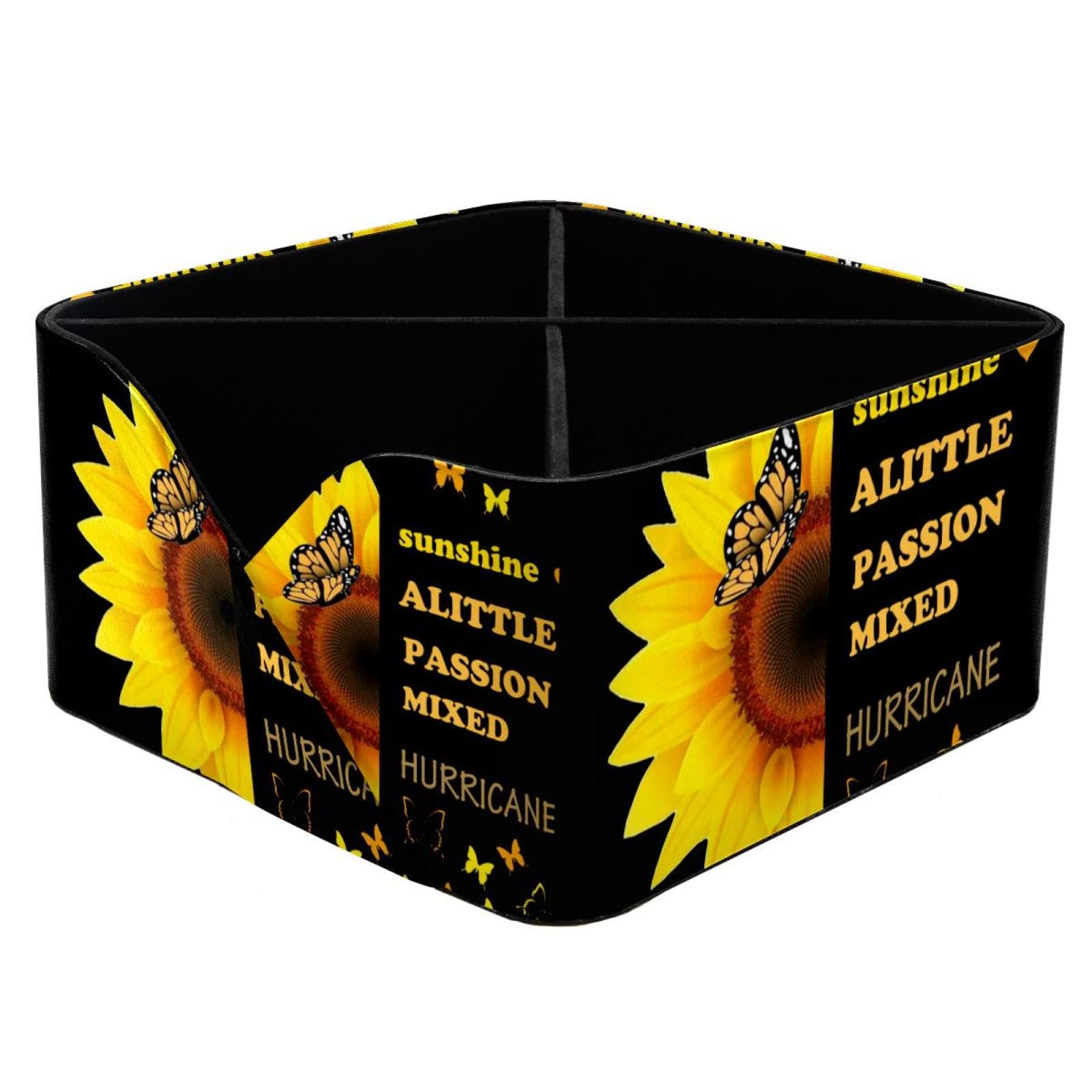 Porte-stylos rectangulaire pour organiser la coiffeuse et la papeterie fleurie