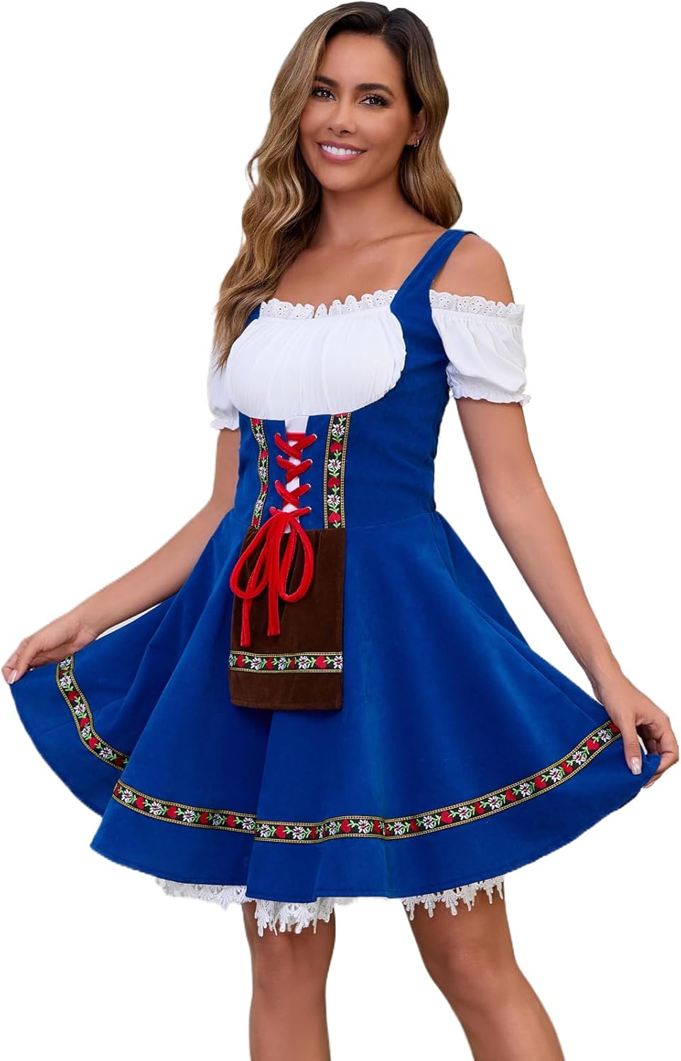 Populus Oktoberfest Dirndl Dress Costume for Women German Traditional Bavarian Outfits