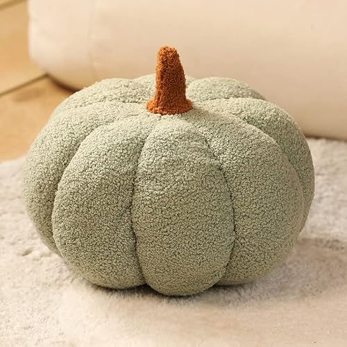 Kürbis Kissen, 3D Plüsch Kürbis Dekokissen, Herbstdeko Kürbis Zierkissen Sofakissen Kürbisform, Halloween Deko Aesthetic Kürbis Sofa Dekoration, Herbst Kissen für Schlafzimmer