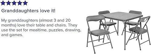 Miniatura 31 de Flash Furniture Mindy Kids - Mesa plegable de color bronceado para niños Beige Bronceado,Negro