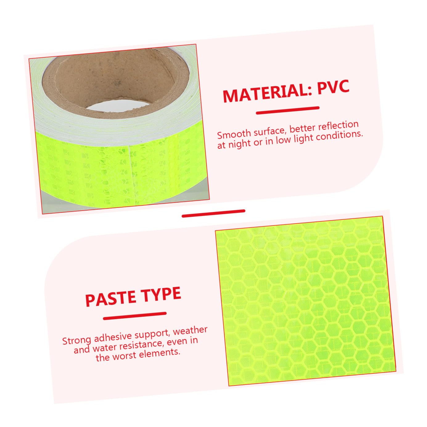 Cinta Reflectante Autoadhesiva Amarilla de Seguridad Patrón Hexagonal de Pvc para Señalización en Equipos Mecánicos y Marcas