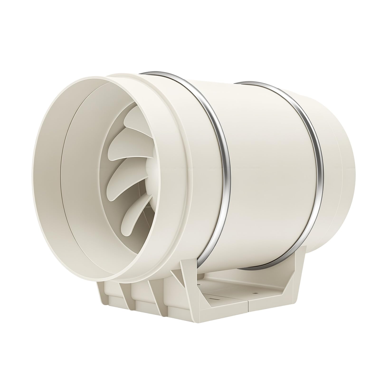 Ventilador de tubo de 195 mm – Ventilador de canal en línea | Ventilador de conducto de extracción, 136 W, 220 V, 2600 rpm, silencioso, para baño, oficina, salas de crecimiento