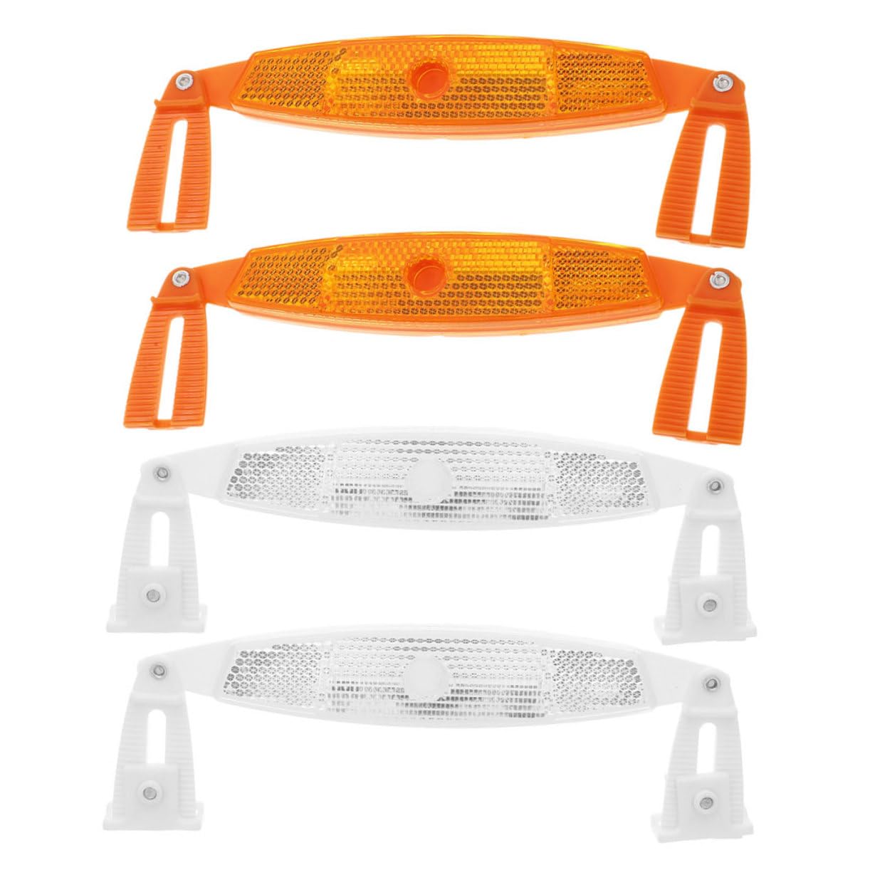 BCOATH 4pcs Bike Reflectors for Night Riding Bicycle Safety Accessories Enhanced Visibility for Mountain Bikes and Racks for Adults Stylish Reflector Plates